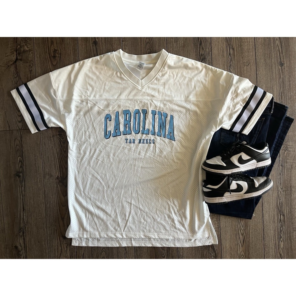 Gameday Couture UNC Carolina Tar Heels Mesh Jersey Shirt White XL New